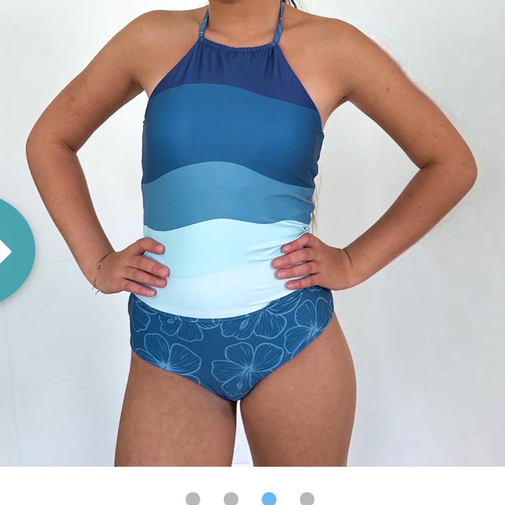 NWT! Rad Swim REVERSIBLE Tween Tankini - Size 16